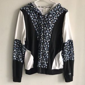 Pink Victoria’s Secret floral hoodie!